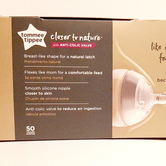 Tommee Tippee Closer To Nature 3-Pack Newborn Baby Bottles Extra Slow Flow 5 Oz - Picture 2 of 5